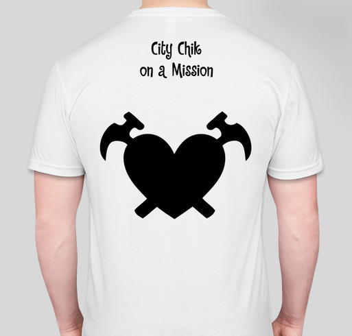 City Chik on a Mission Fundraiser - unisex shirt design - back