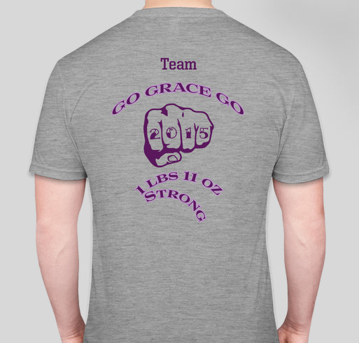 Go Grace Go Fundraiser - unisex shirt design - back