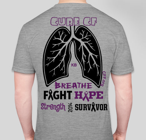 Cystic Fibrosis Great Strides Walk Baltimore 2014 Fundraiser - unisex shirt design - back