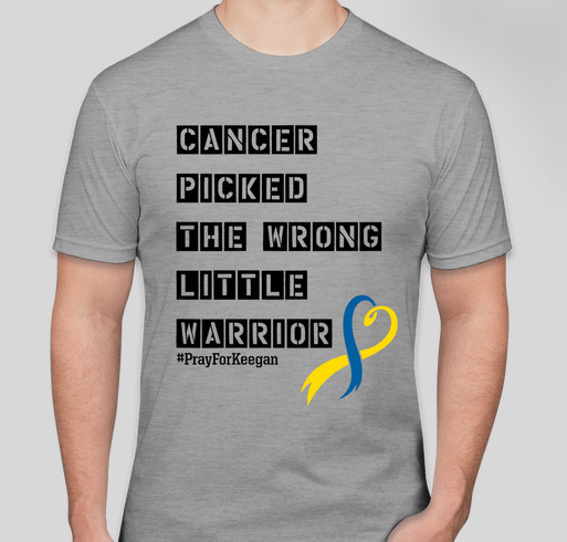 Pray For Keegan our Warrior Shirts Available Fundraiser - unisex shirt design - front