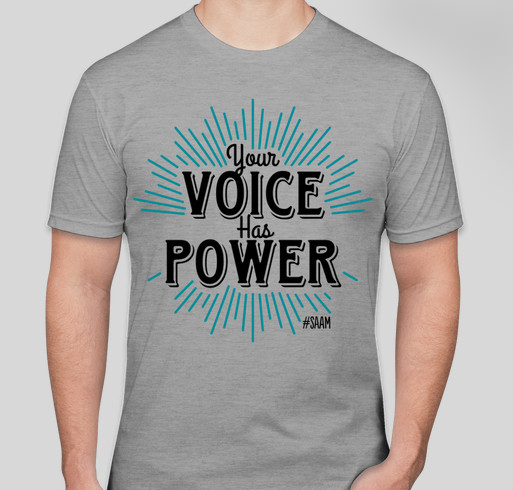 Your Voice Has Power Shirt Fundraiser - unisex shirt design - front