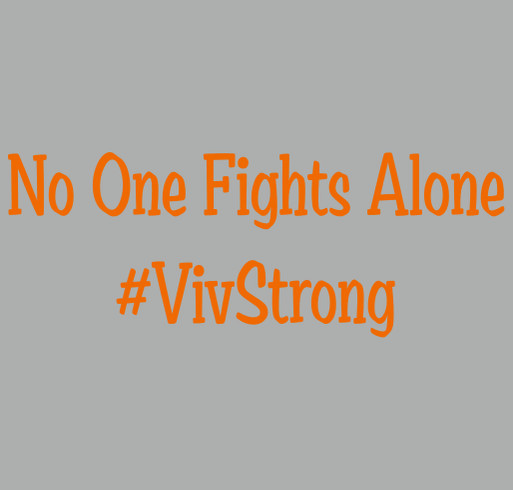 Vivian's Army T-Shirts #LiveWithViv #VivStrong shirt design - zoomed
