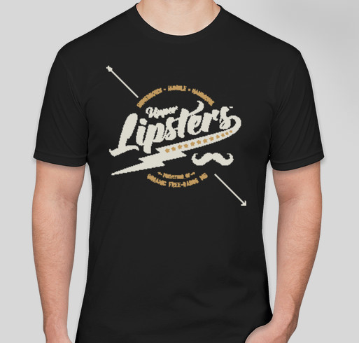 Lipsters 2013 Fundraiser - unisex shirt design - front