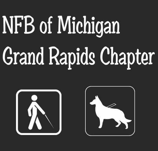 National Federation of the Blind of Michigan- Grand Rapids Chapter shirt design - zoomed