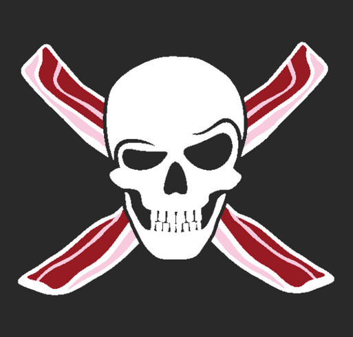 Get a T-Shirt, Boost a Bacon Pirate & Domestic Abuse Survivor shirt design - zoomed