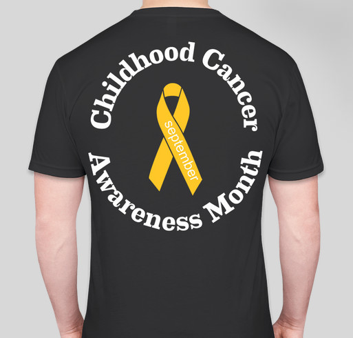 Childhood Cancer Awareness T-Shirts Fundraiser - unisex shirt design - back