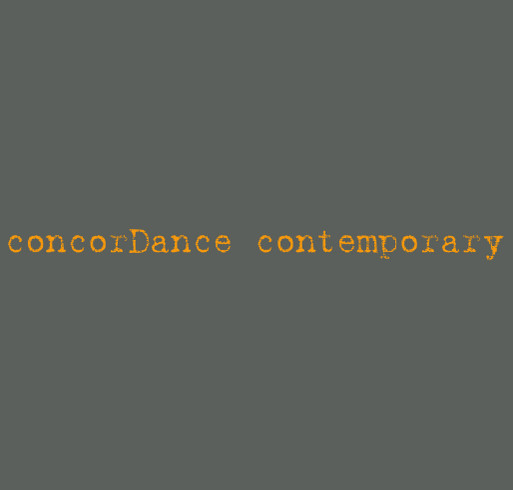 concorDance contemporary re:Frame fundraiser shirt design - zoomed