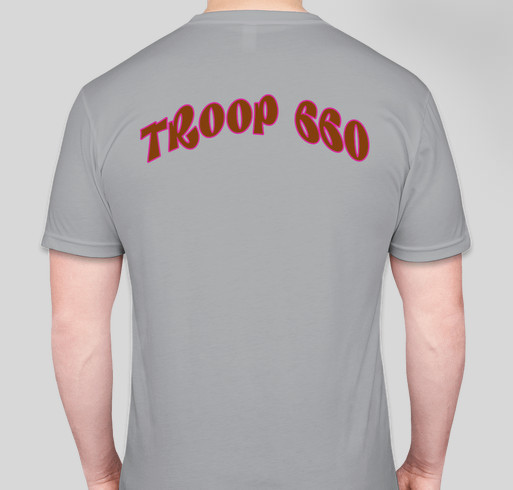 Help our Troop 660 Girl Scout brownies! Fundraiser - unisex shirt design - back