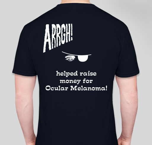 Ocular Melanoma Fundraiser for Research and Support Fundraiser - unisex shirt design - back
