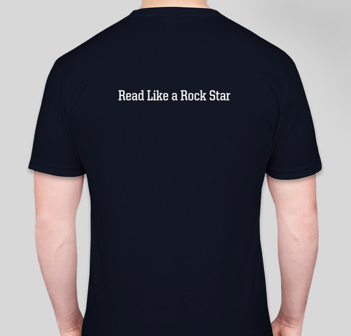 Read Like a Rock Star Fundraiser - unisex shirt design - back