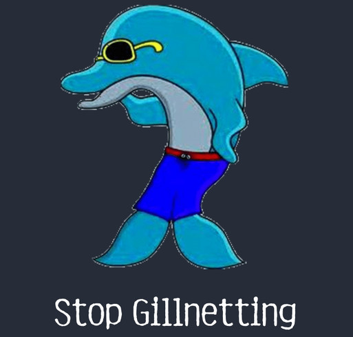 Stop Gillnetting shirt design - zoomed
