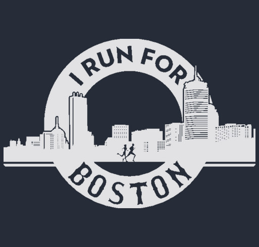 Run for Boston, today and always. shirt design - zoomed
