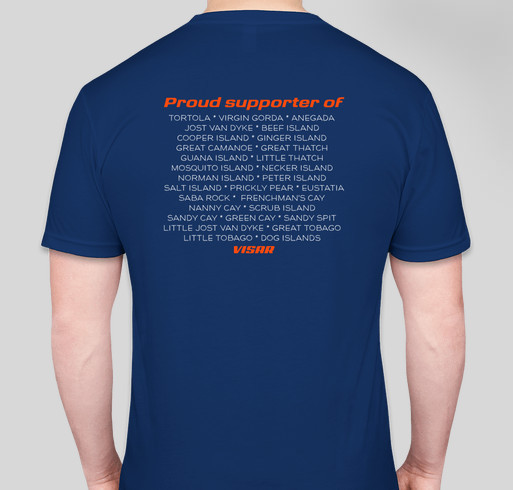 Hurricane Irma appeal - #BVISTRONG Fundraiser - unisex shirt design - back
