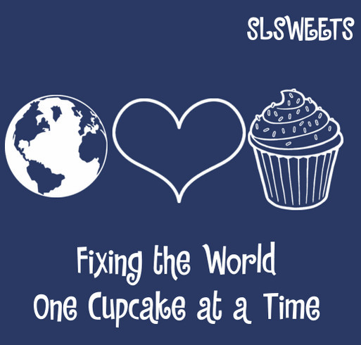 Fixing The World One Cupcake At A Time shirt design - zoomed