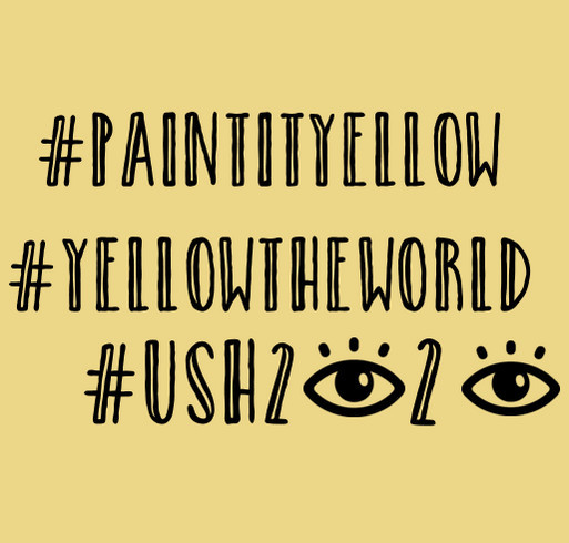 Paint it Yellow shirt design - zoomed