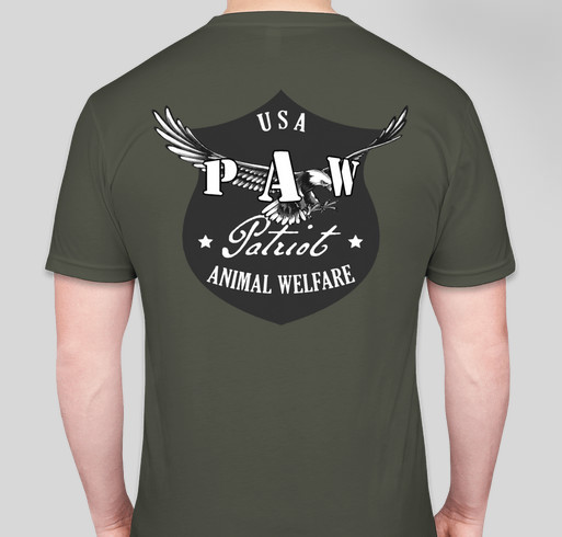 USA PAW Disaster Relief Official Shirt Fundraiser - unisex shirt design - back
