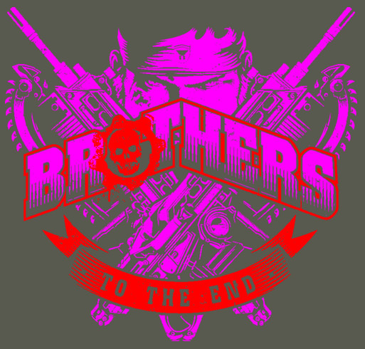 Brothers to the End shirt design - zoomed