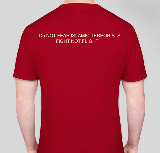 OPERATION STOP ISLAMIC TERRORISM Fundraiser - unisex shirt design - back