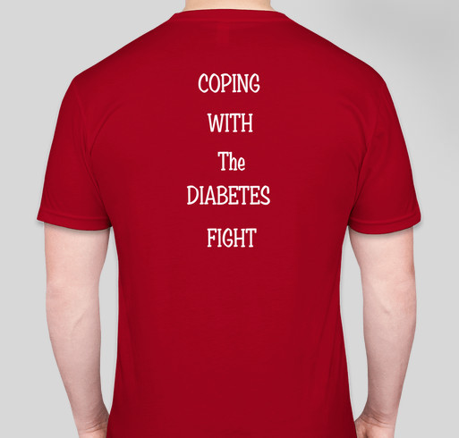 Help them Cope a little easier with Diabetes Fundraiser - unisex shirt design - back