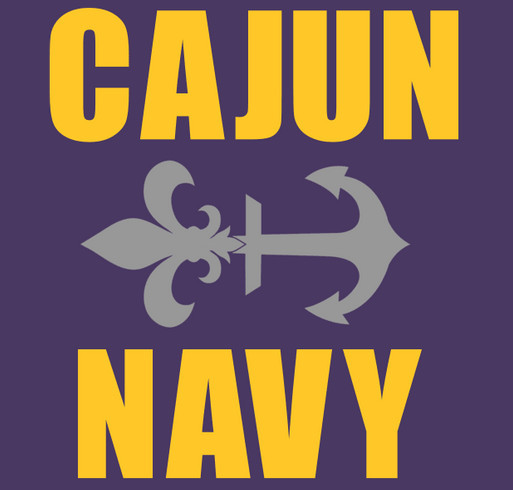 CAJUN NAVY T-SHIRT - Flood Relief! shirt design - zoomed