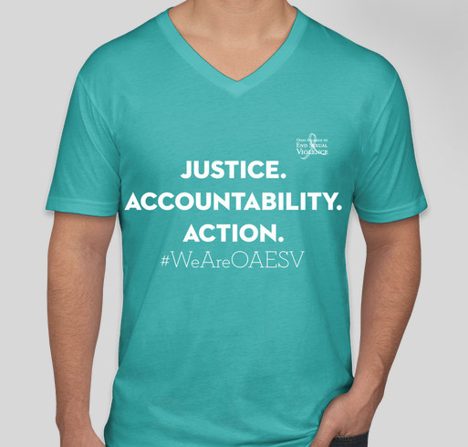 OAESV Sexual Assault Awareness Month T-shirts! Fundraiser - unisex shirt design - front