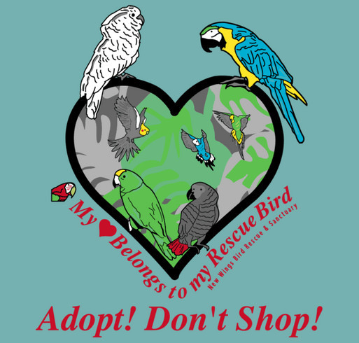 New Wings Bird Rescue and Sanctuary shirt design - zoomed