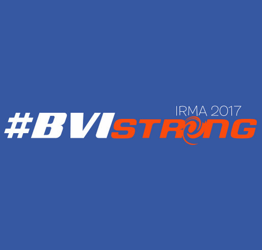 Hurricane Irma appeal - #BVISTRONG shirt design - zoomed