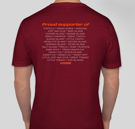 Hurricane Irma appeal - #BVISTRONG Fundraiser - unisex shirt design - back