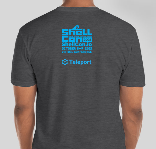 ShellCon 2021 Fundraiser - unisex shirt design - back