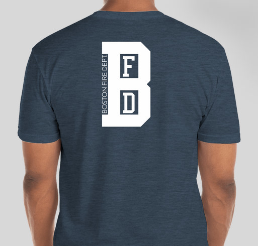 Honoring Boston Firefighters Fundraiser - unisex shirt design - back