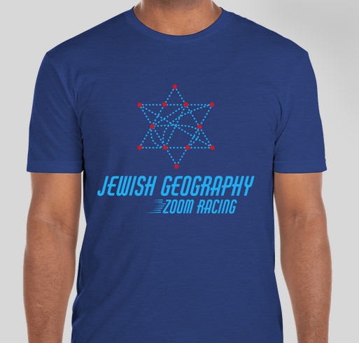 Jewish Geography Zoom Racing Fundraiser - unisex shirt design - small