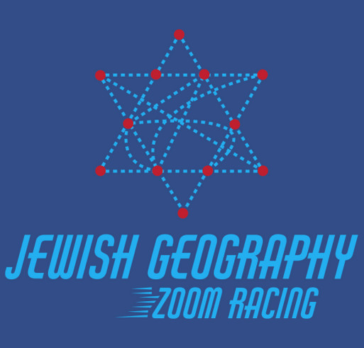 Jewish Geography Zoom Racing shirt design - zoomed