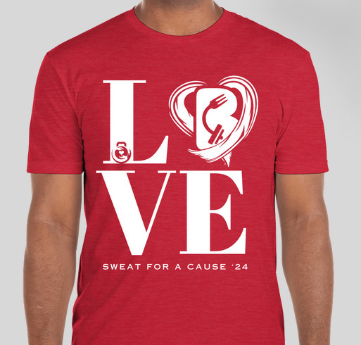 SWEAT FOR A CAUSE '24 Fundraiser - unisex shirt design - front