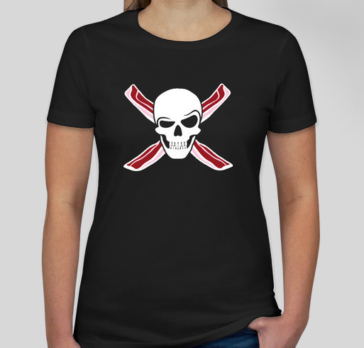 Get a T-Shirt, Boost a Bacon Pirate & Domestic Abuse Survivor Fundraiser - unisex shirt design - front