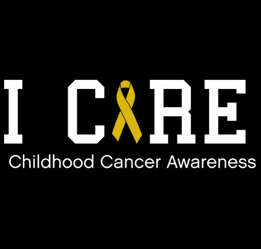 Who Cares - Childhood Cancer Awareness shirt design - zoomed