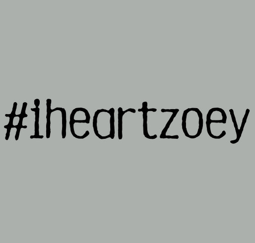 I Heart Zoey: Hypoplastic Left Heart Syndrome shirt design - zoomed