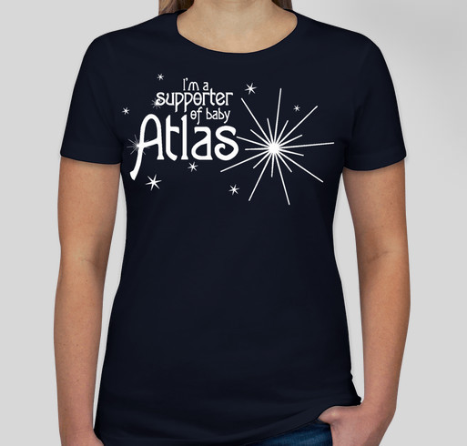 The Amazing Story of Baby Atlas Fundraiser - unisex shirt design - front
