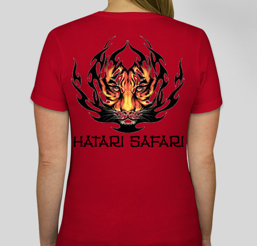 Hatari Safari Fundraiser - unisex shirt design - back
