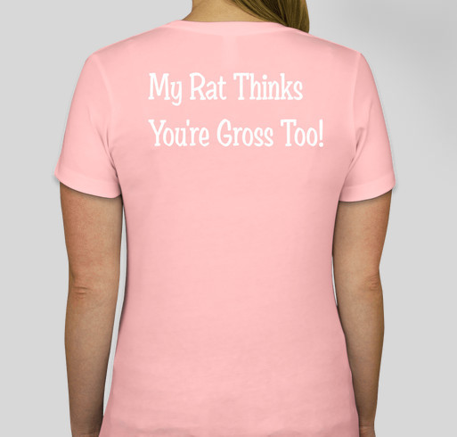 Rescued Rat Adoption 501c3 Filing fee fund Fundraiser - unisex shirt design - back