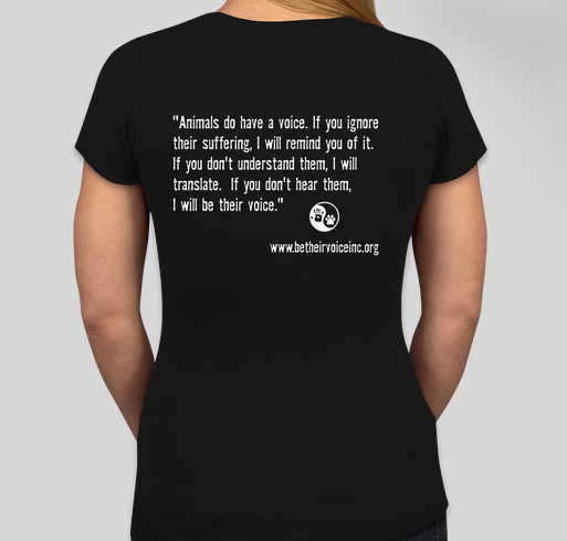Be Their Voice Fundraiser Fundraiser - unisex shirt design - back