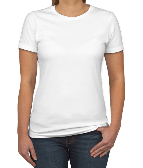 Download Custom Next Level Women's Slim Fit 60/40 T-shirt - Design ...