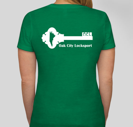Oak City Locksport Spring Sale Fundraiser - unisex shirt design - back