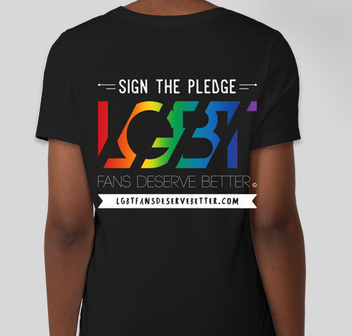 Support Positive LGBT Representation! Fundraiser - unisex shirt design - back
