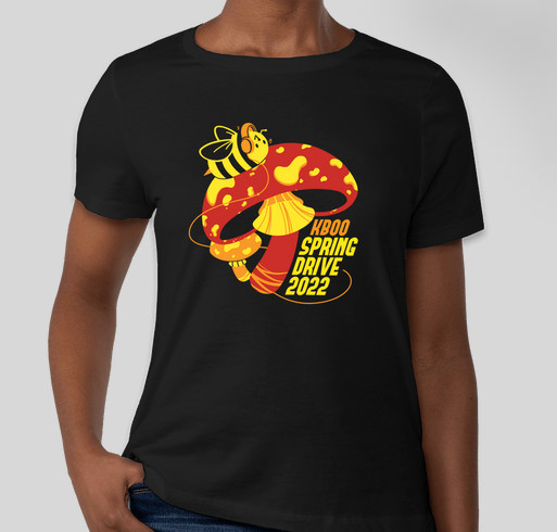 KBOO 2022 Spring Hive Drive Limited Edition T-shirt Fundraiser - unisex shirt design - front