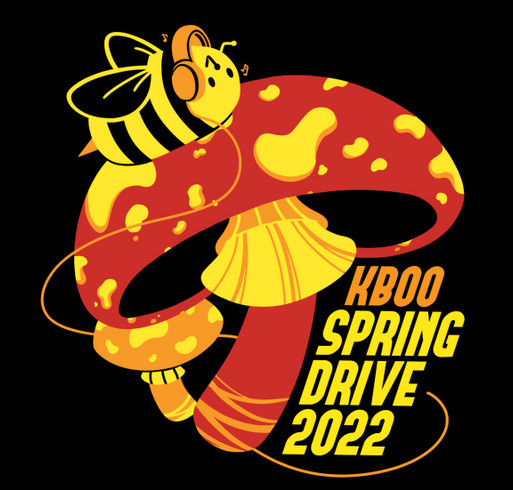 KBOO 2022 Spring Hive Drive Limited Edition T-shirt shirt design - zoomed
