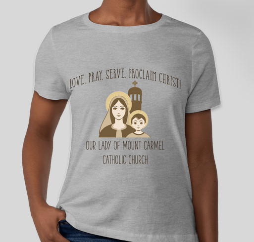 Our Lady of Mount Carmel Spirit Wear Fundraiser - unisex shirt design - front