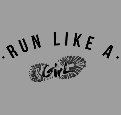 Run Like a Girl shirt design - zoomed