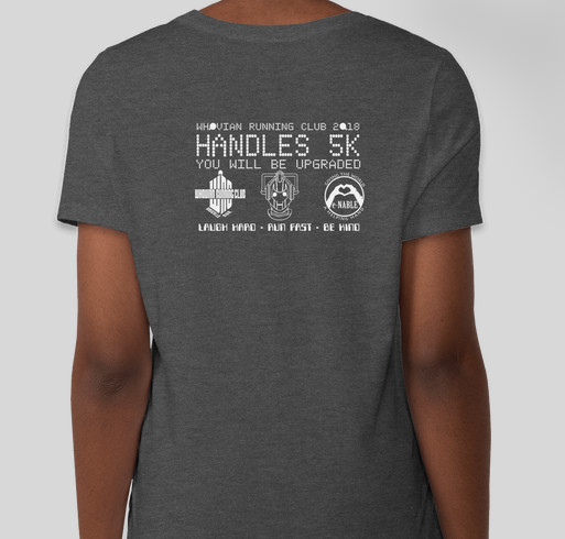 Handles 5K Fundraiser - unisex shirt design - back