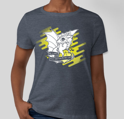 D&D Extra Life Gold Dragon Fundraiser - unisex shirt design - front
