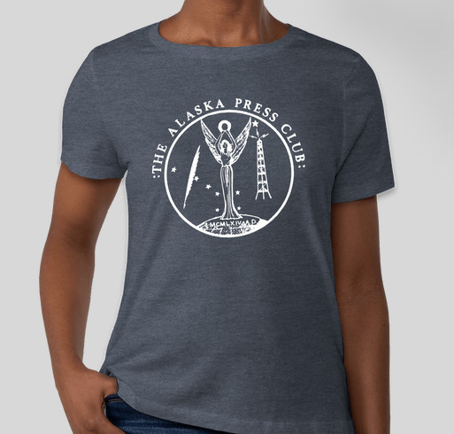 Alaska Press Club 2022 - Black Apparel Fundraiser - unisex shirt design - front